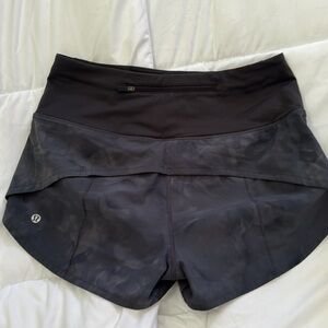 Lululemon Camo Print Running Shorts